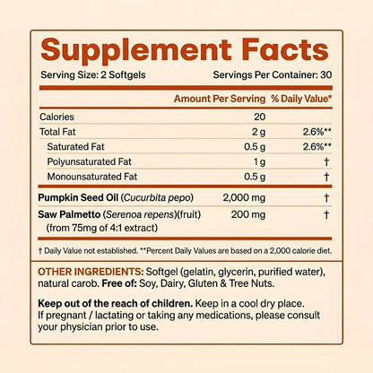 Pumpkin Seed Oil Softgels