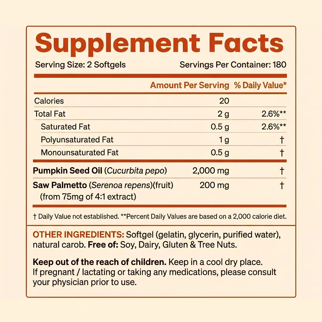 Pumpkin Seed Oil Softgels