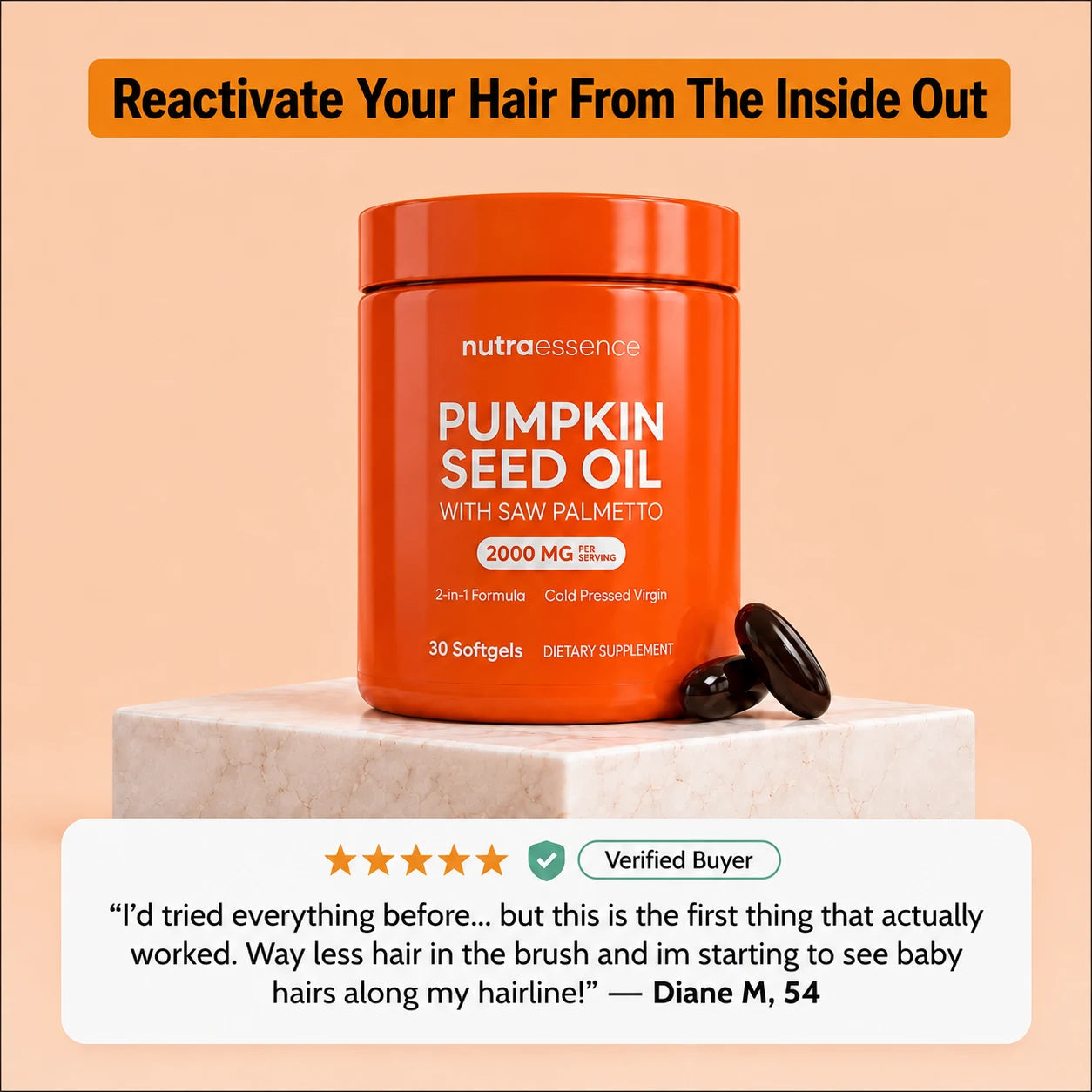 Pumpkin Seed Oil Softgels