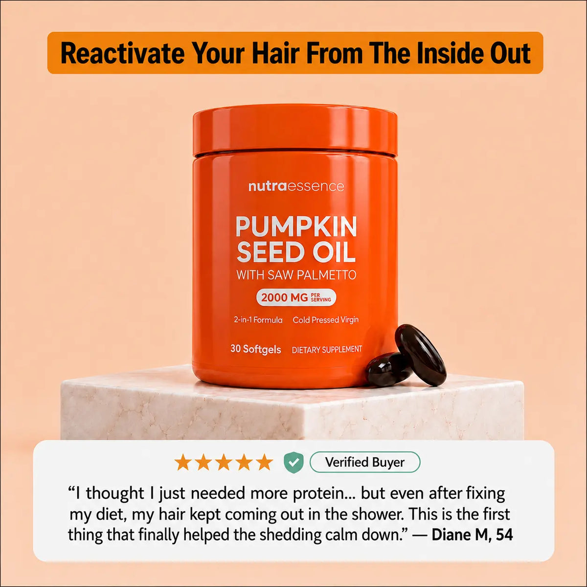 Pumpkin Seed Oil Softgels
